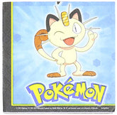 Electrifyingly Cute Pikachu & Friends Birthday Party Beverage Napkins Tableware, Pack Of 16, Blue , 5" X 5", Paper